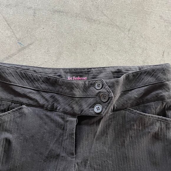 Black y2k office trousers/work pants size 11 - Picture 2 of 4